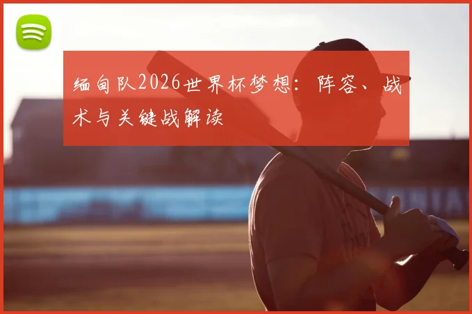 缅甸队2026世界杯梦想：阵容、战术与关键战解读